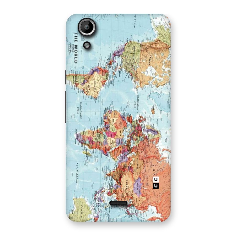 Lets Travel The World Back Case for Micromax Canvas Selfie Lens Q345