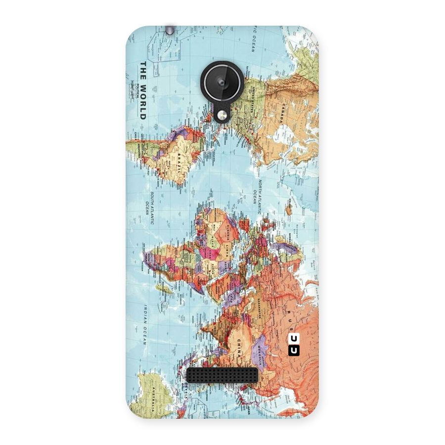 Lets Travel The World Back Case for Micromax Canvas Spark Q380