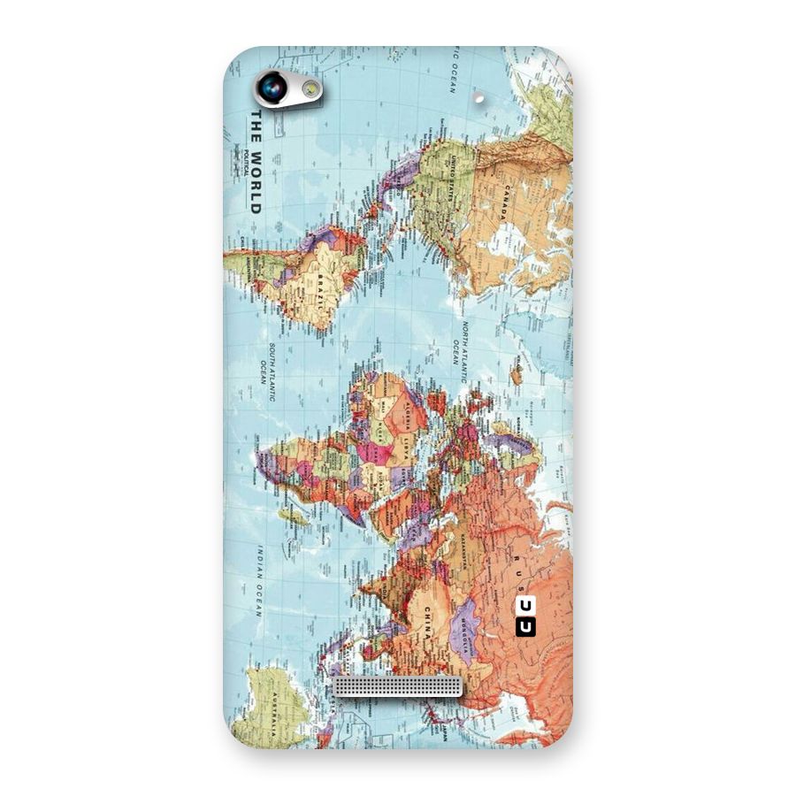 Lets Travel The World Back Case for Micromax Hue 2