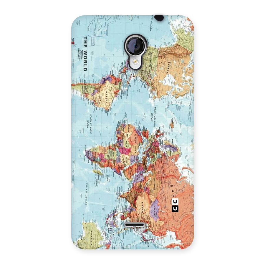 Lets Travel The World Back Case for Micromax Unite 2 A106
