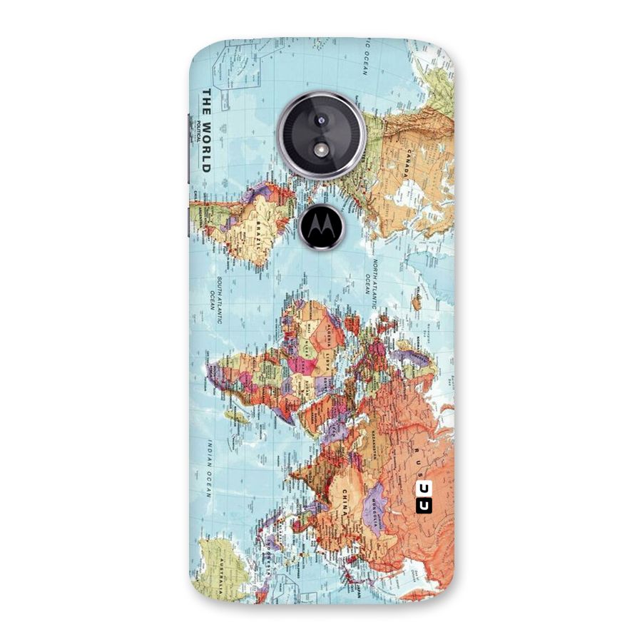 Lets Travel The World Back Case for Moto E5