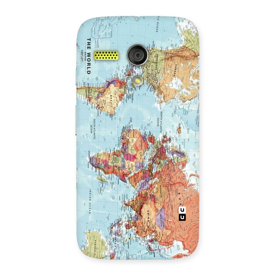 Lets Travel The World Back Case for Moto G