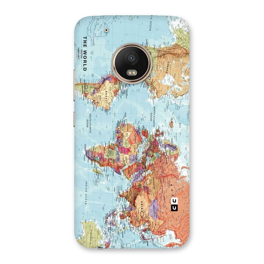 Lets Travel The World Back Case for Moto G5 Plus