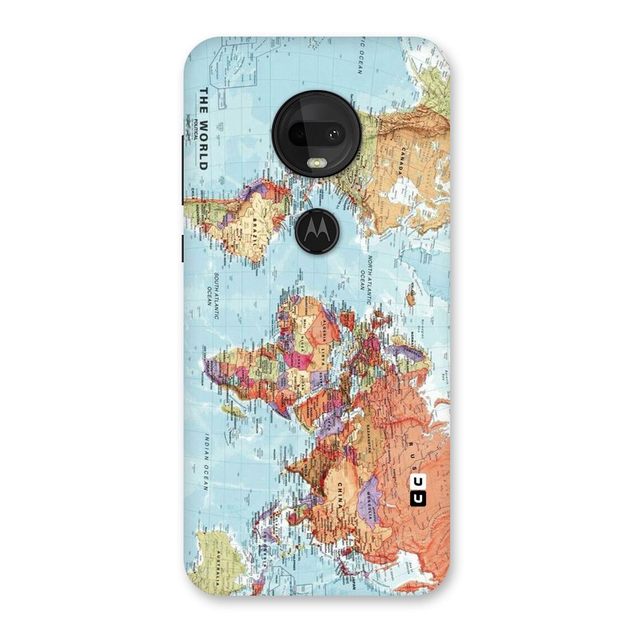Lets Travel The World Back Case for Moto G7