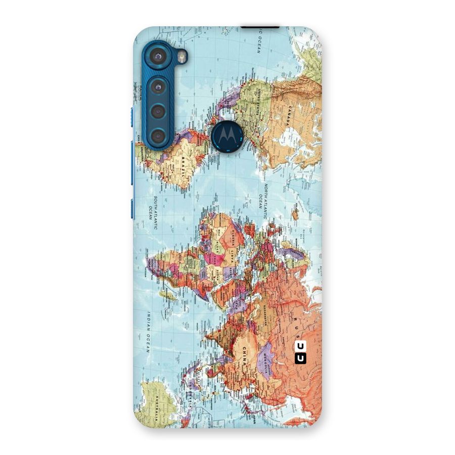 Lets Travel The World Back Case for Motorola One Fusion Plus