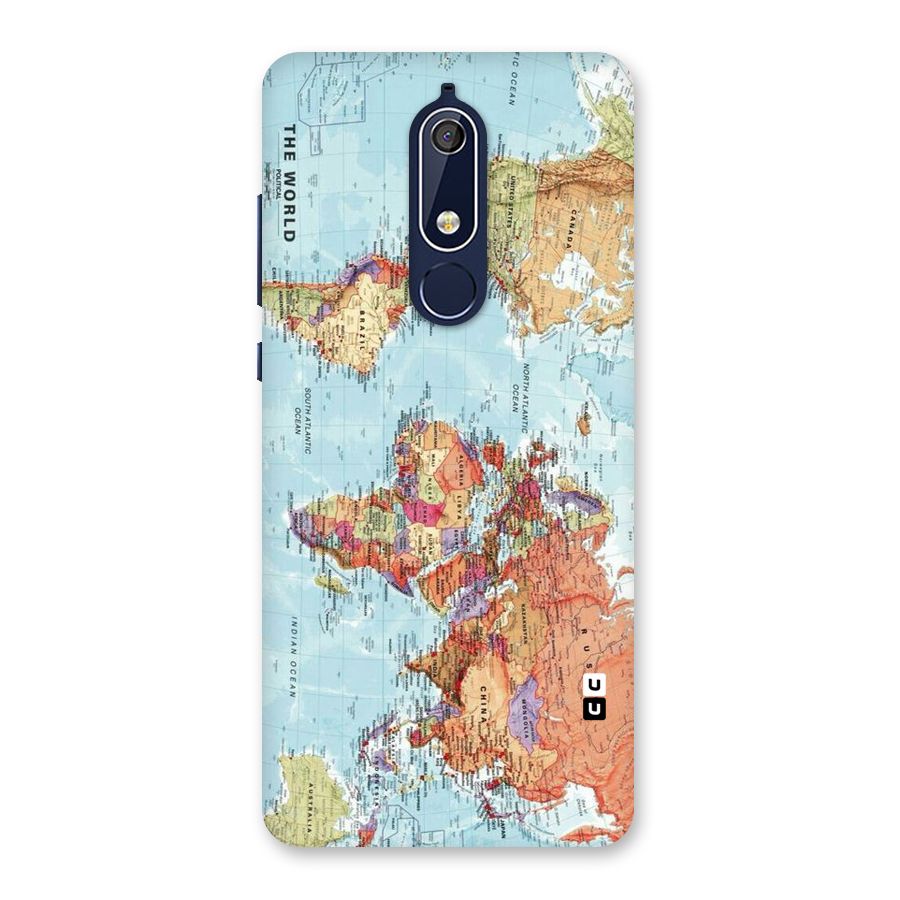 Lets Travel The World Back Case for Nokia 5.1