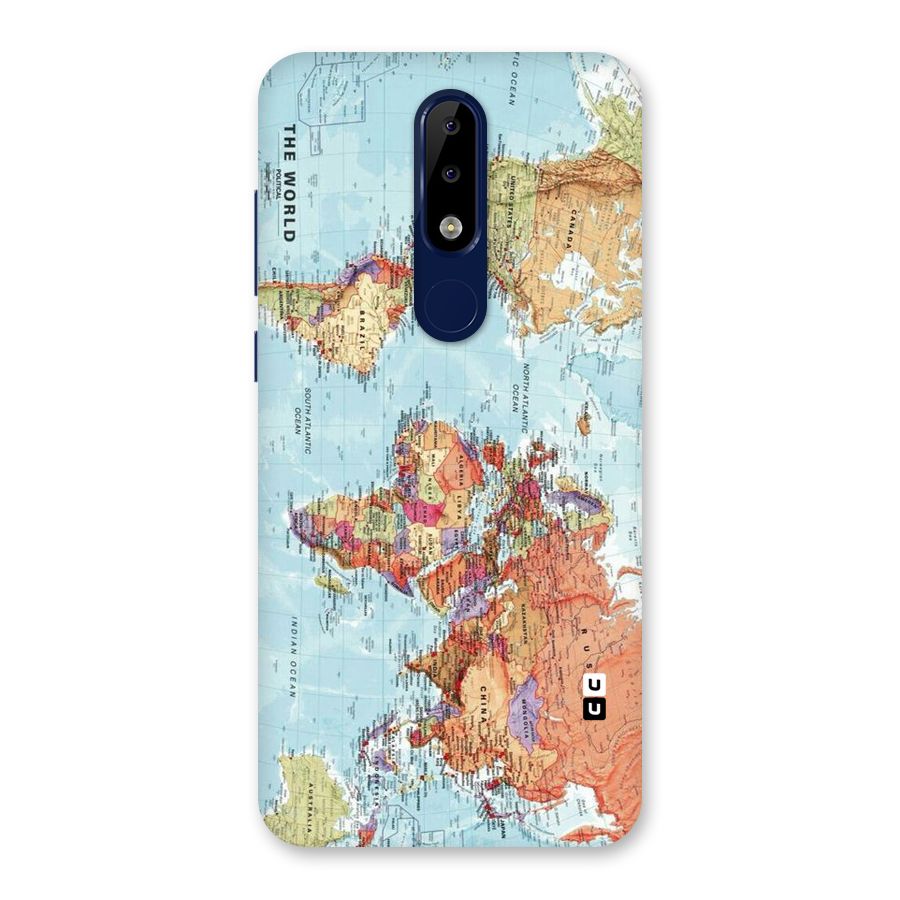 Lets Travel The World Back Case for Nokia 5.1 Plus