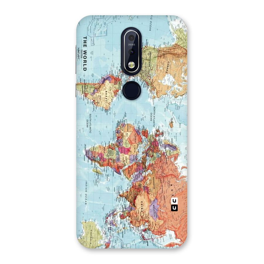 Lets Travel The World Back Case for Nokia 7.1