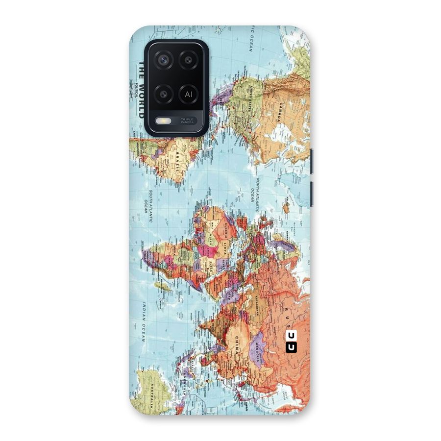 Lets Travel The World Back Case for Oppo A54