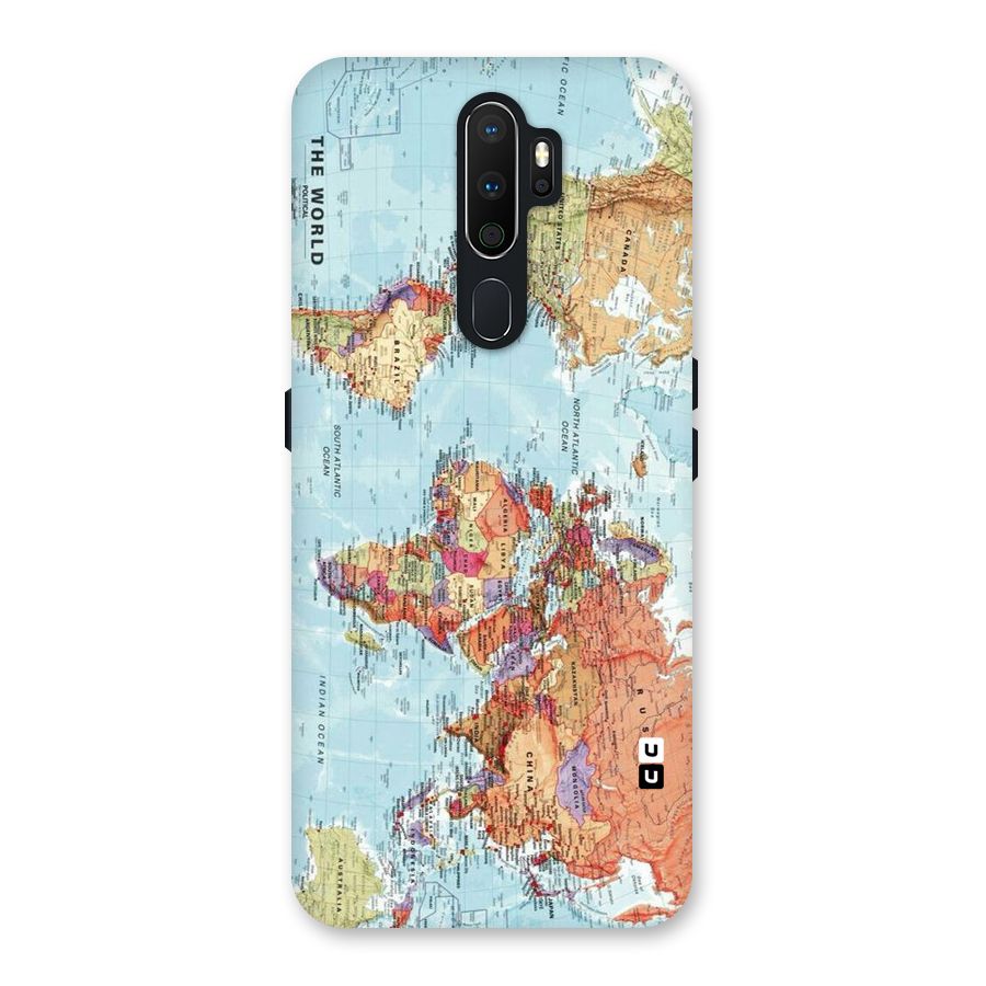 Lets Travel The World Back Case for Oppo A5 (2020)