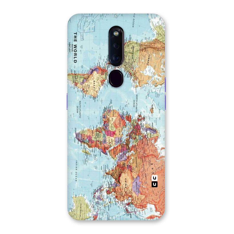Lets Travel The World Back Case for Oppo F11 Pro