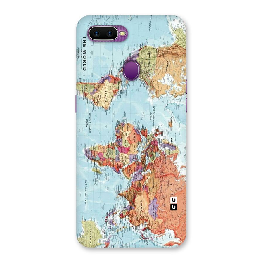 Lets Travel The World Back Case for Oppo F9