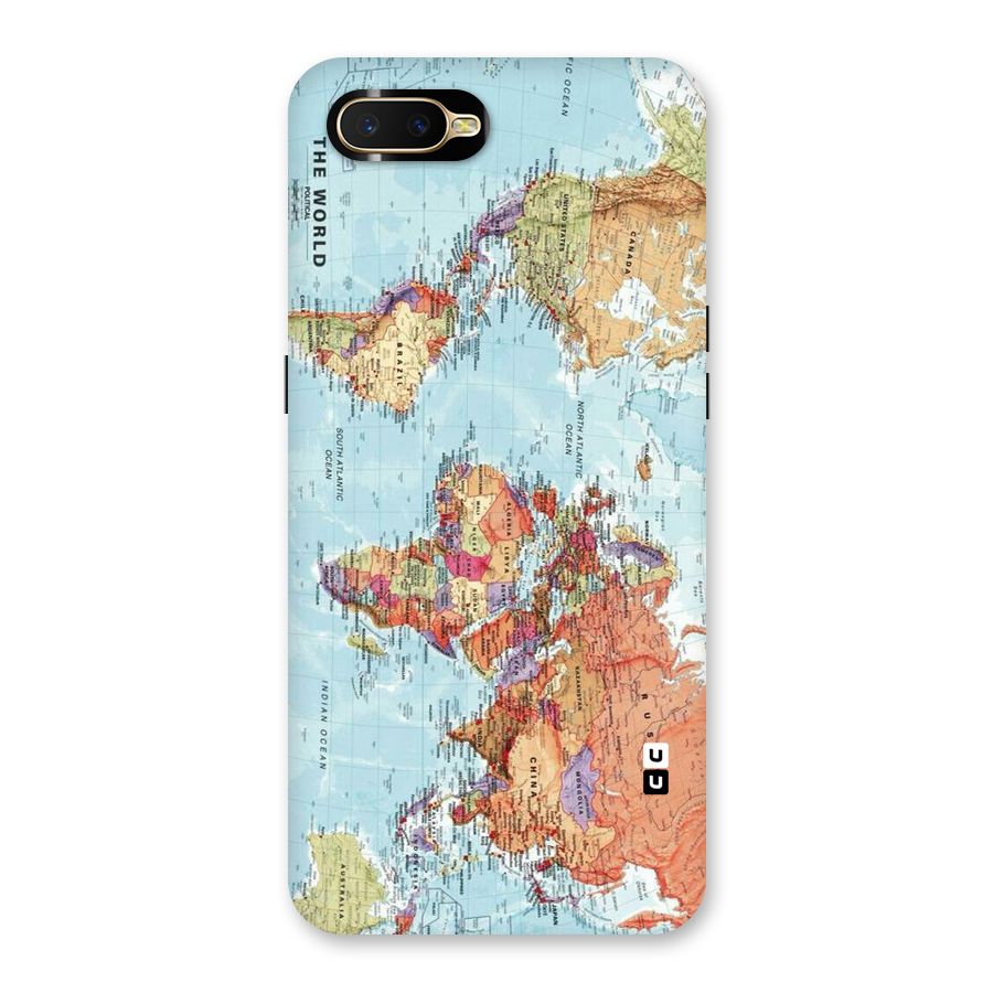 Lets Travel The World Back Case for Oppo K1