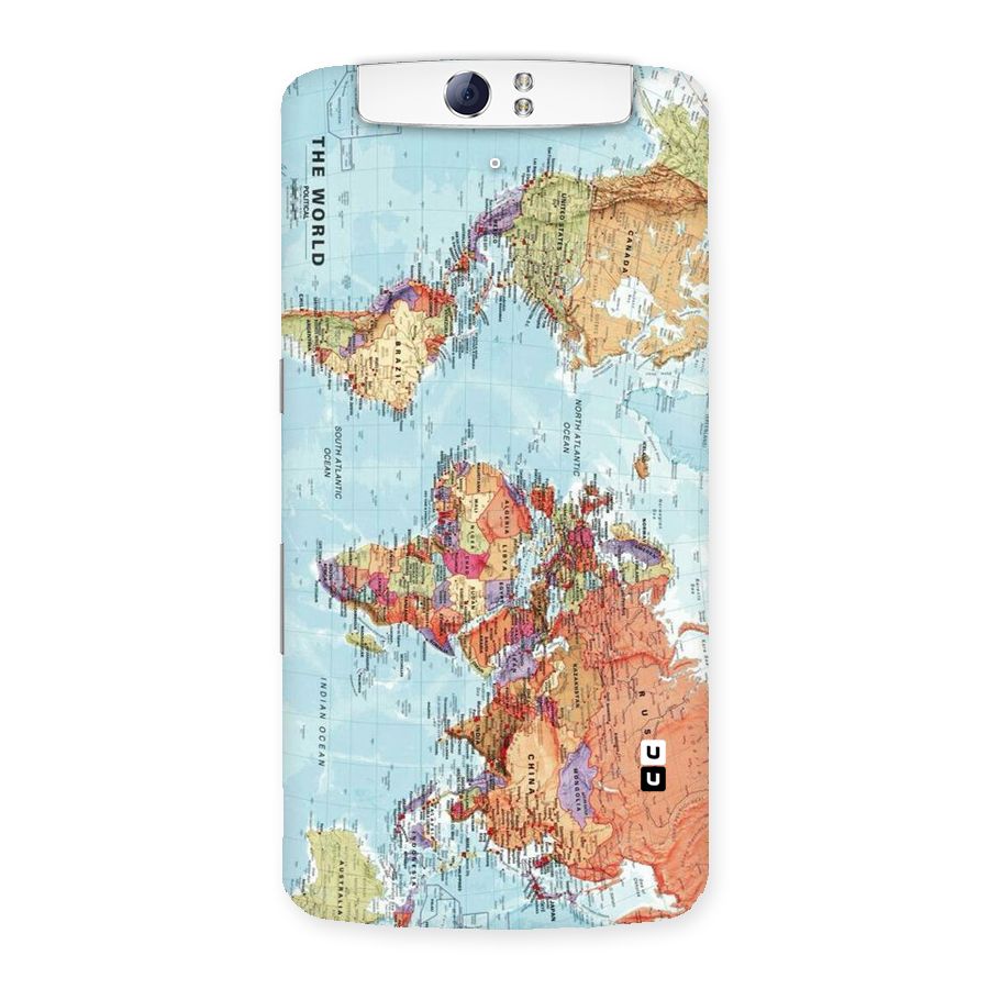 Lets Travel The World Back Case for Oppo N1