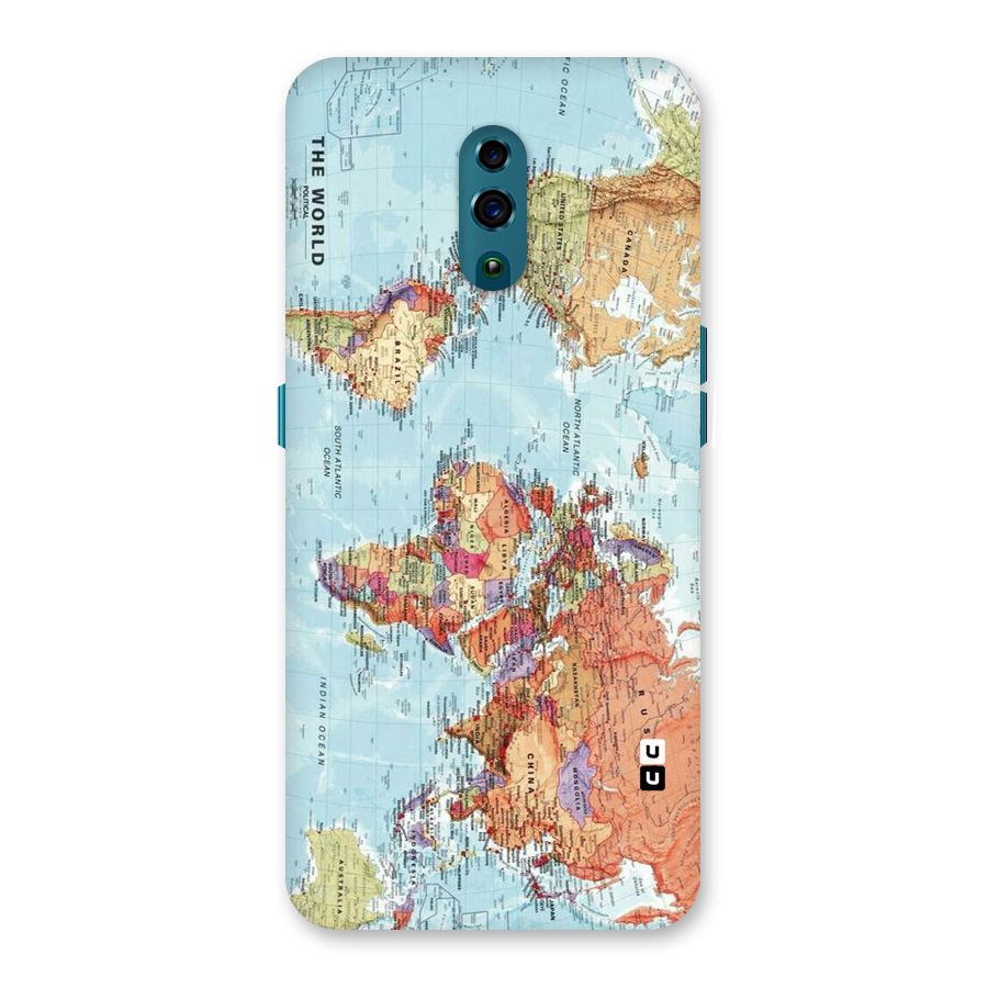 Lets Travel The World Back Case for Oppo Reno