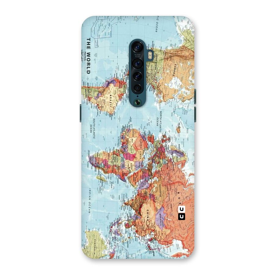 Lets Travel The World Back Case for Oppo Reno2