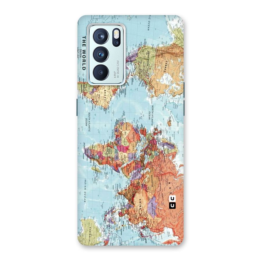 Lets Travel The World Back Case for Oppo Reno6 Pro 5G
