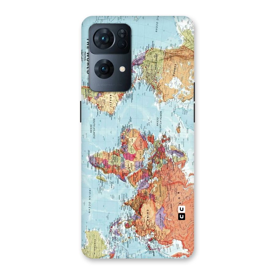 Lets Travel The World Back Case for Oppo Reno7 Pro 5G