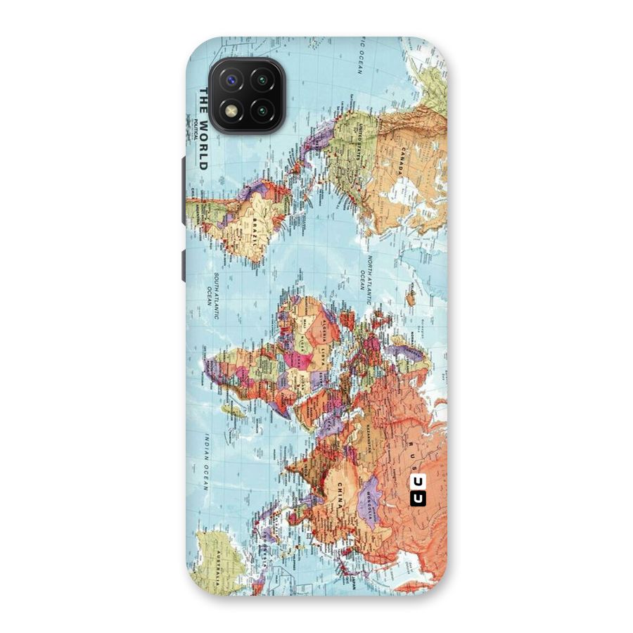 Lets Travel The World Back Case for Poco C3