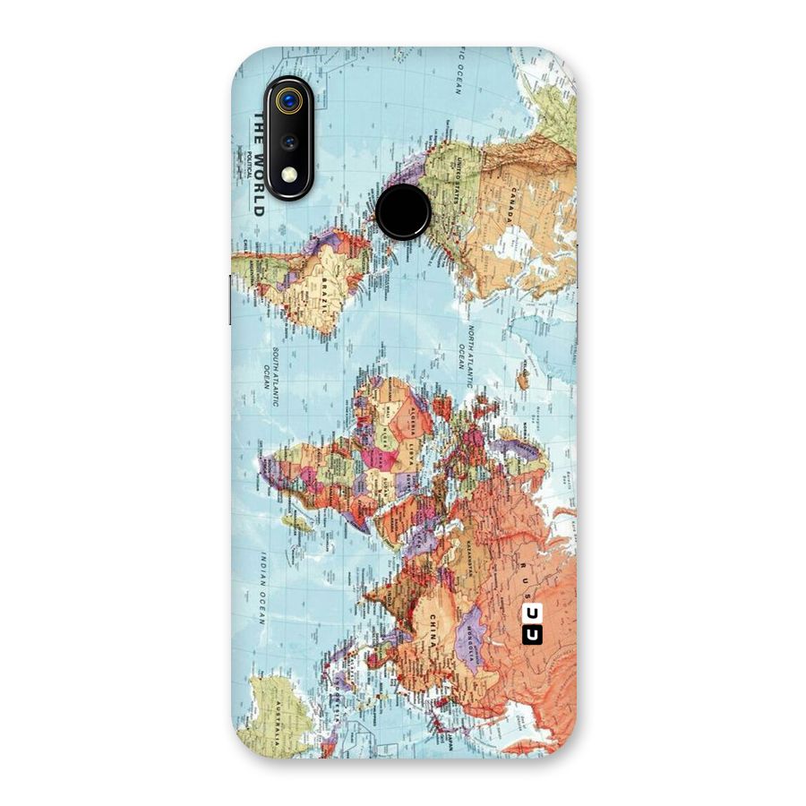 Lets Travel The World Back Case for Realme 3