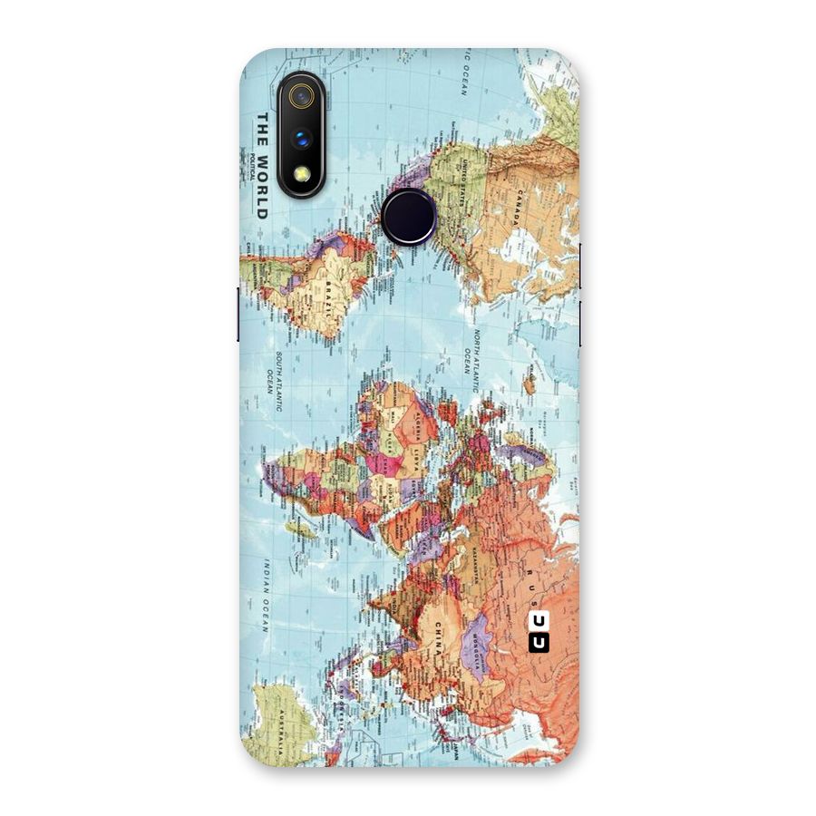 Lets Travel The World Back Case for Realme 3 Pro