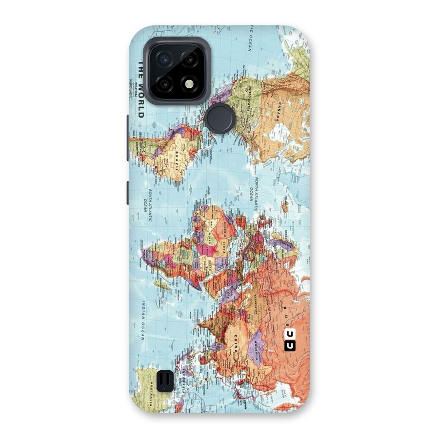 Lets Travel The World Back Case for Realme C21