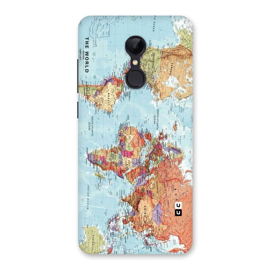 Lets Travel The World Back Case for Redmi 5