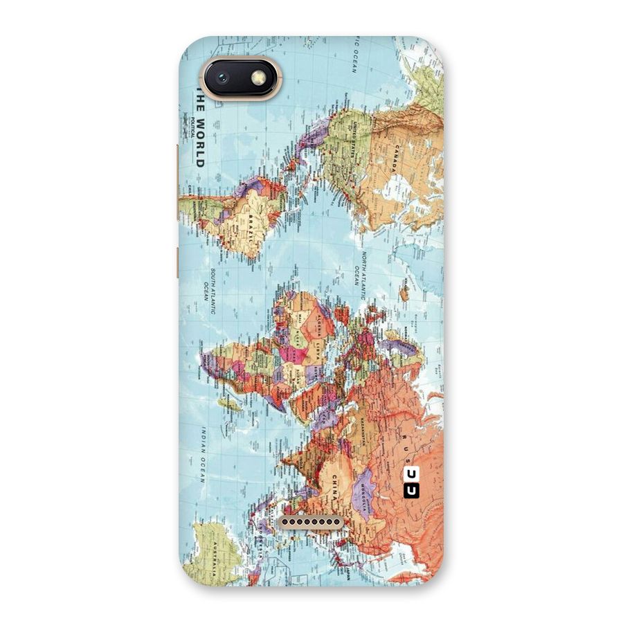 Lets Travel The World Back Case for Redmi 6A