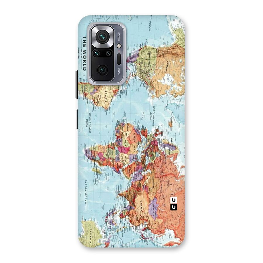 Lets Travel The World Back Case for Redmi Note 10 Pro