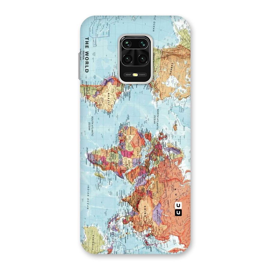Lets Travel The World Back Case for Redmi Note 9 Pro Max