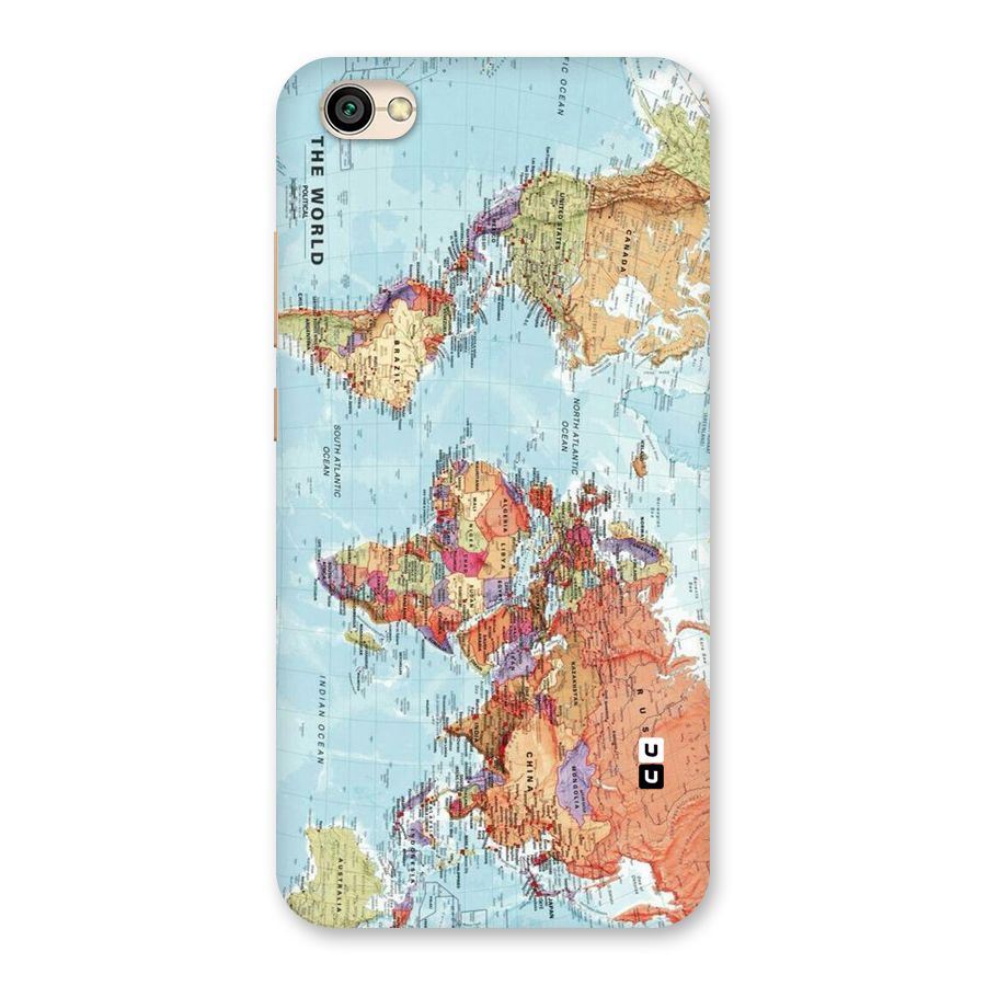 Lets Travel The World Back Case for Redmi Y1 Lite