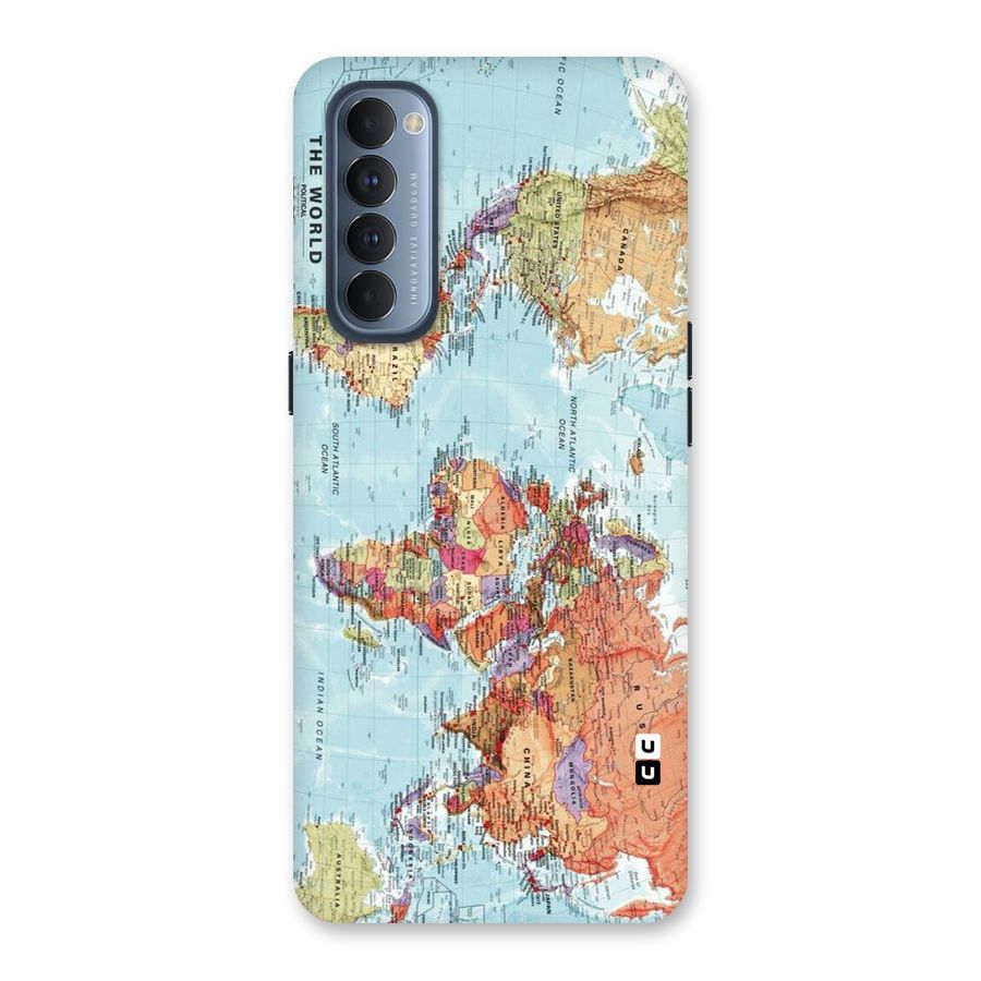 Lets Travel The World Back Case for Reno4 Pro