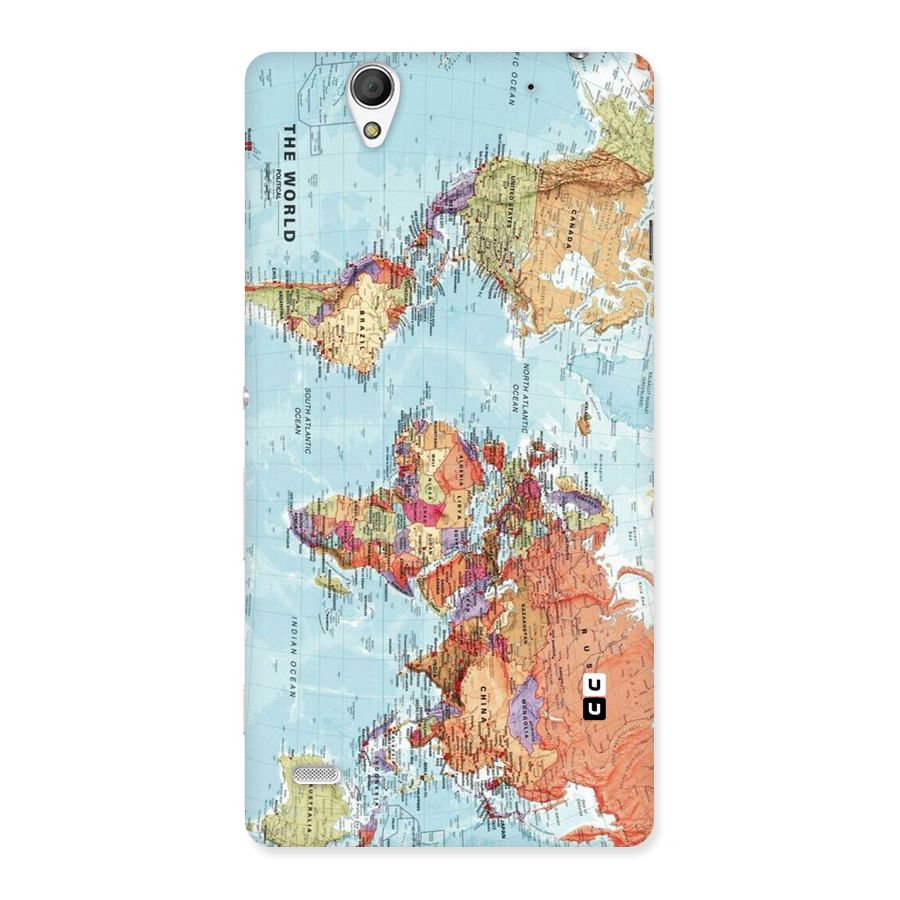 Lets Travel The World Back Case for Sony Xperia C4