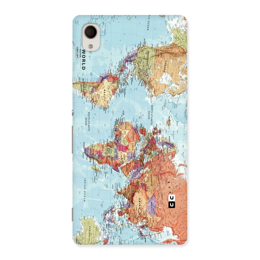 Lets Travel The World Back Case for Sony Xperia M4