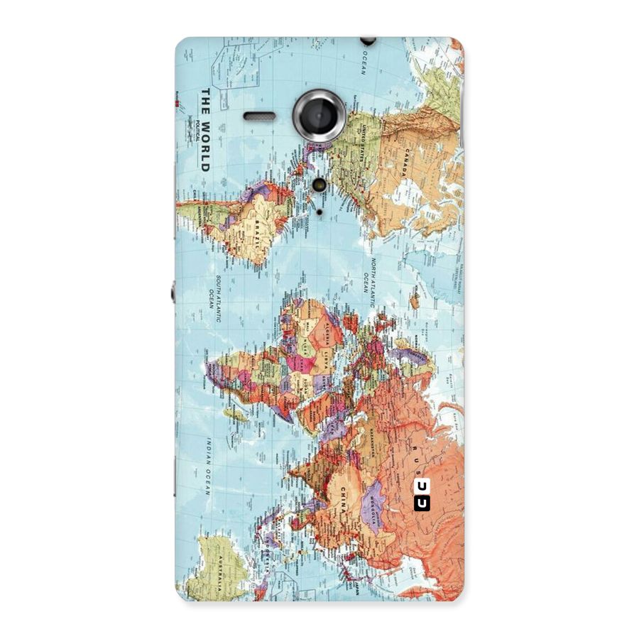 Lets Travel The World Back Case for Sony Xperia SP