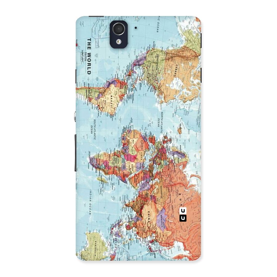 Lets Travel The World Back Case for Sony Xperia Z