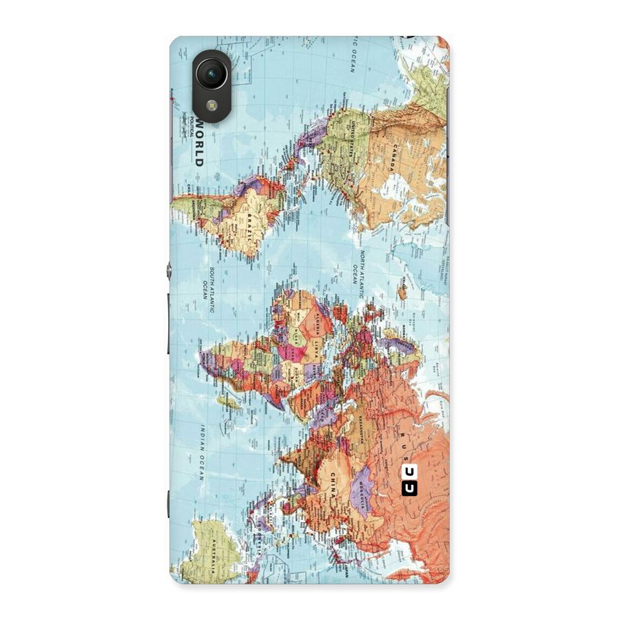 Lets Travel The World Back Case for Sony Xperia Z1