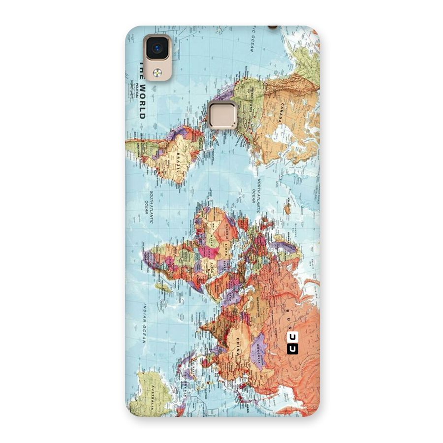 Lets Travel The World Back Case for V3 Max