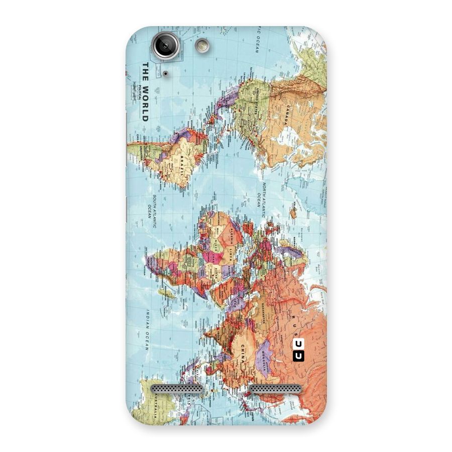 Lets Travel The World Back Case for Vibe K5