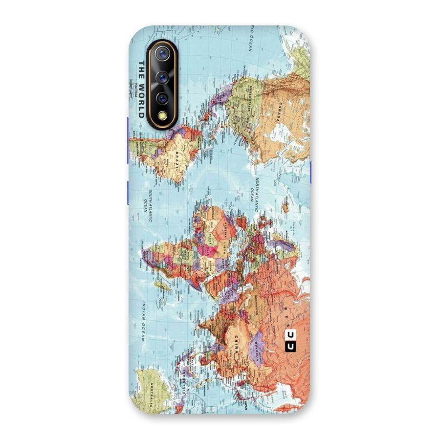 Lets Travel The World Back Case for Vivo S1