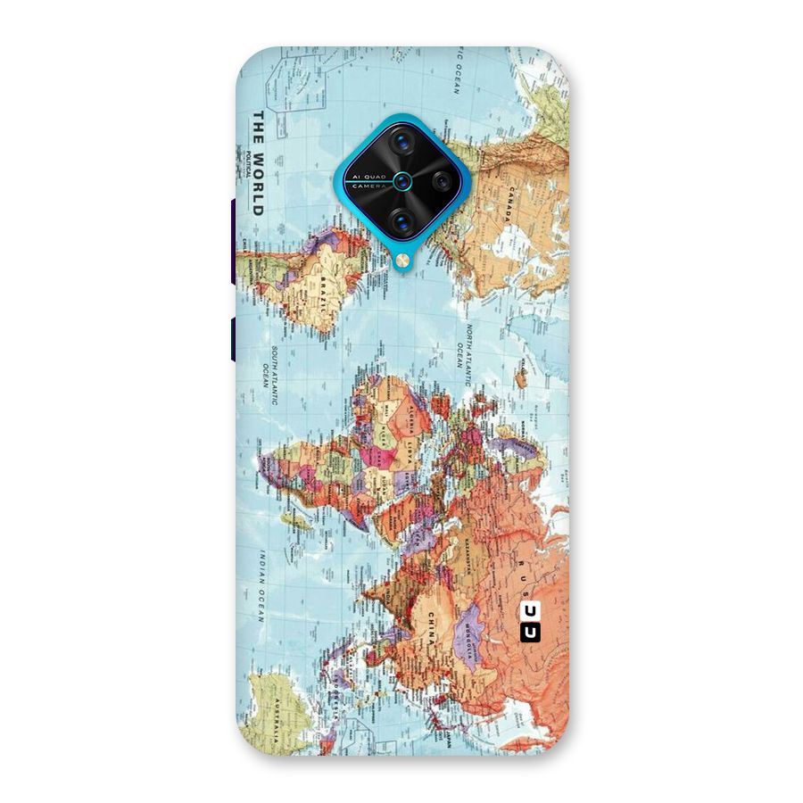 Lets Travel The World Back Case for Vivo S1 Pro