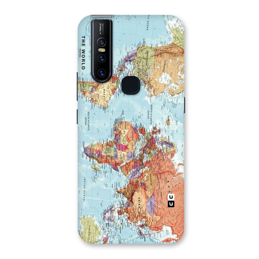 Lets Travel The World Back Case for Vivo V15