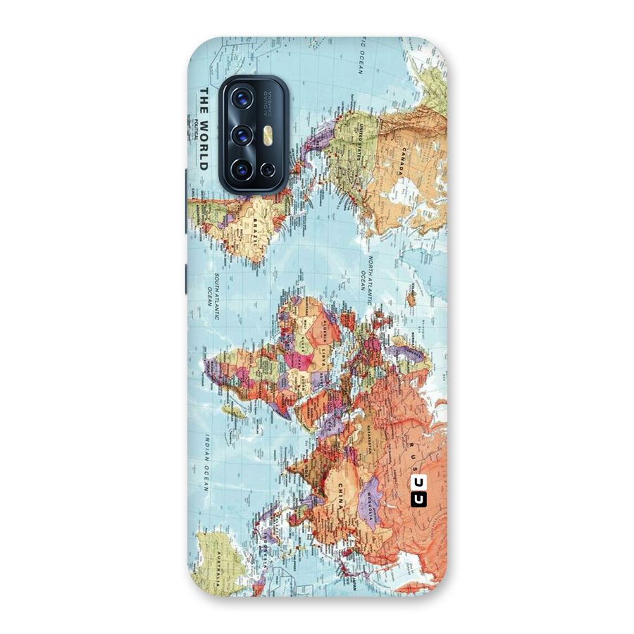 Lets Travel The World Back Case for Vivo V17