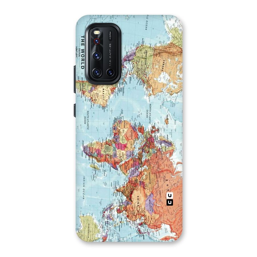 Lets Travel The World Back Case for Vivo V19