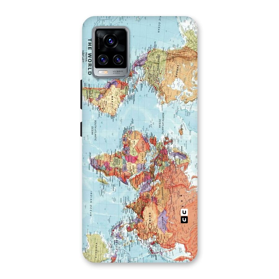 Lets Travel The World Back Case for Vivo V20 Pro