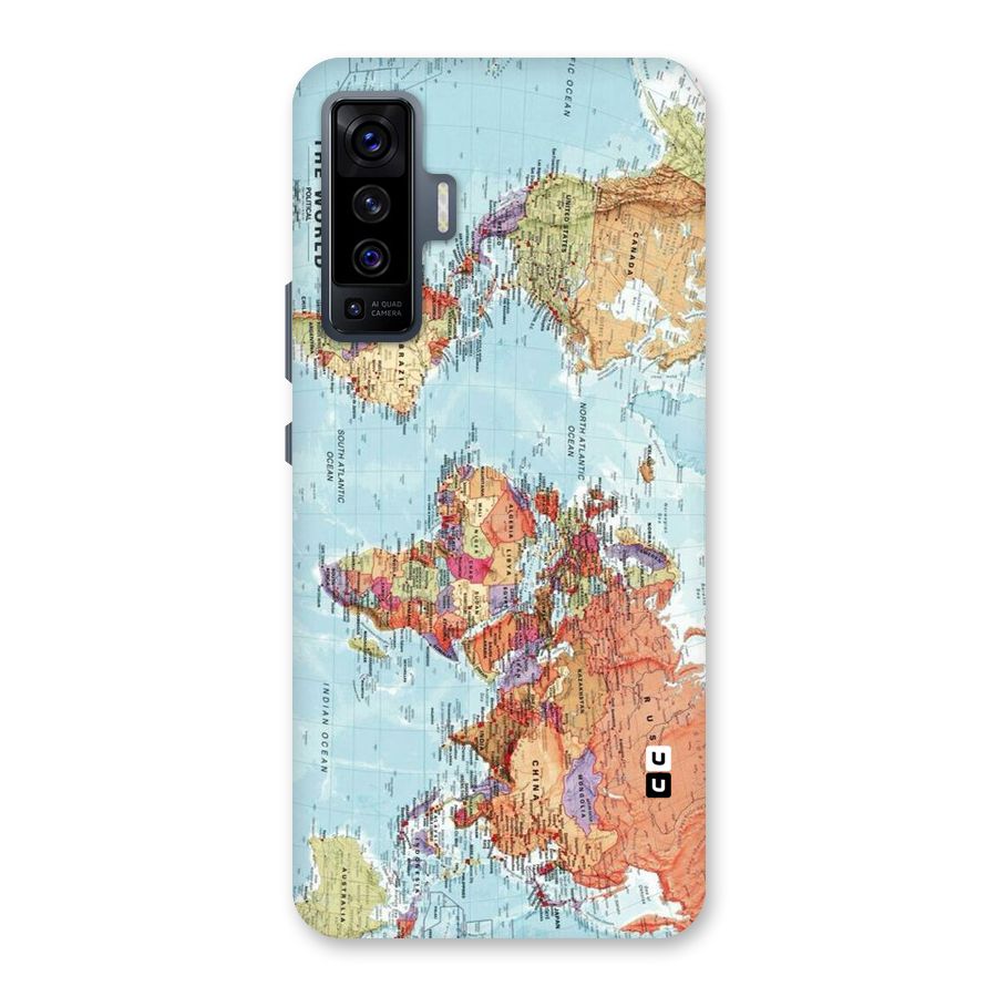 Lets Travel The World Back Case for Vivo X50