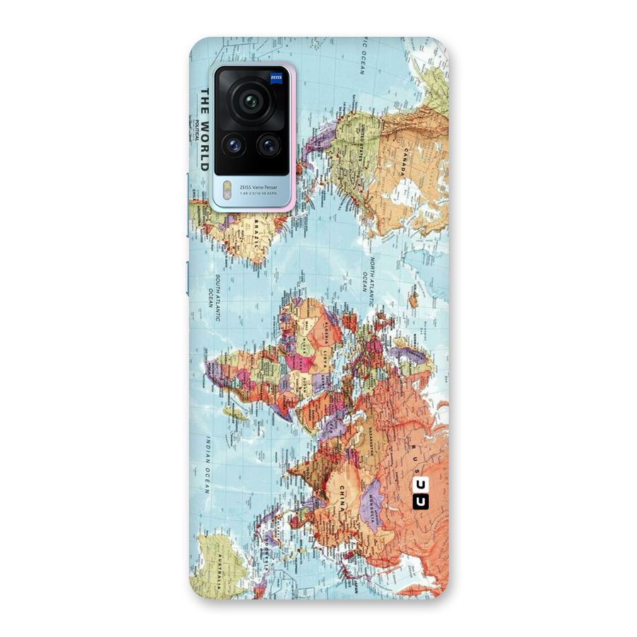 Lets Travel The World Back Case for Vivo X60 Pro