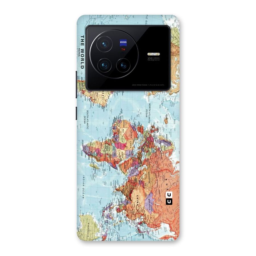Lets Travel The World Back Case for Vivo X80