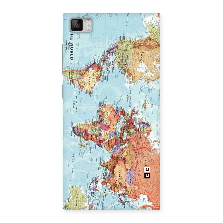 Lets Travel The World Back Case for Xiaomi Mi3