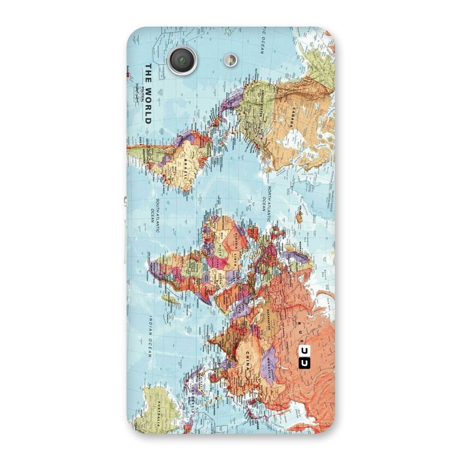 Lets Travel The World Back Case for Xperia Z3 Compact